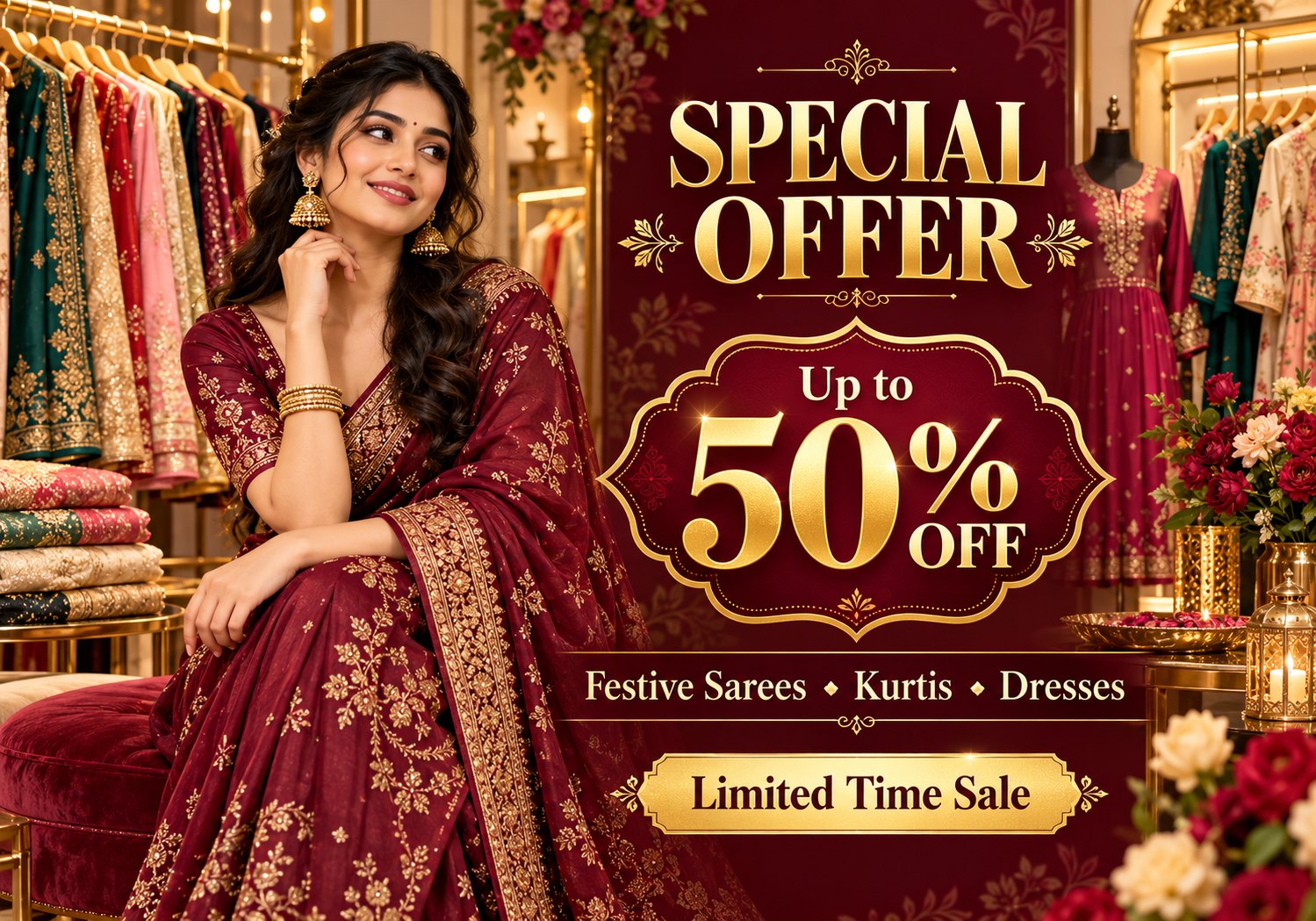 Promotional offer poster